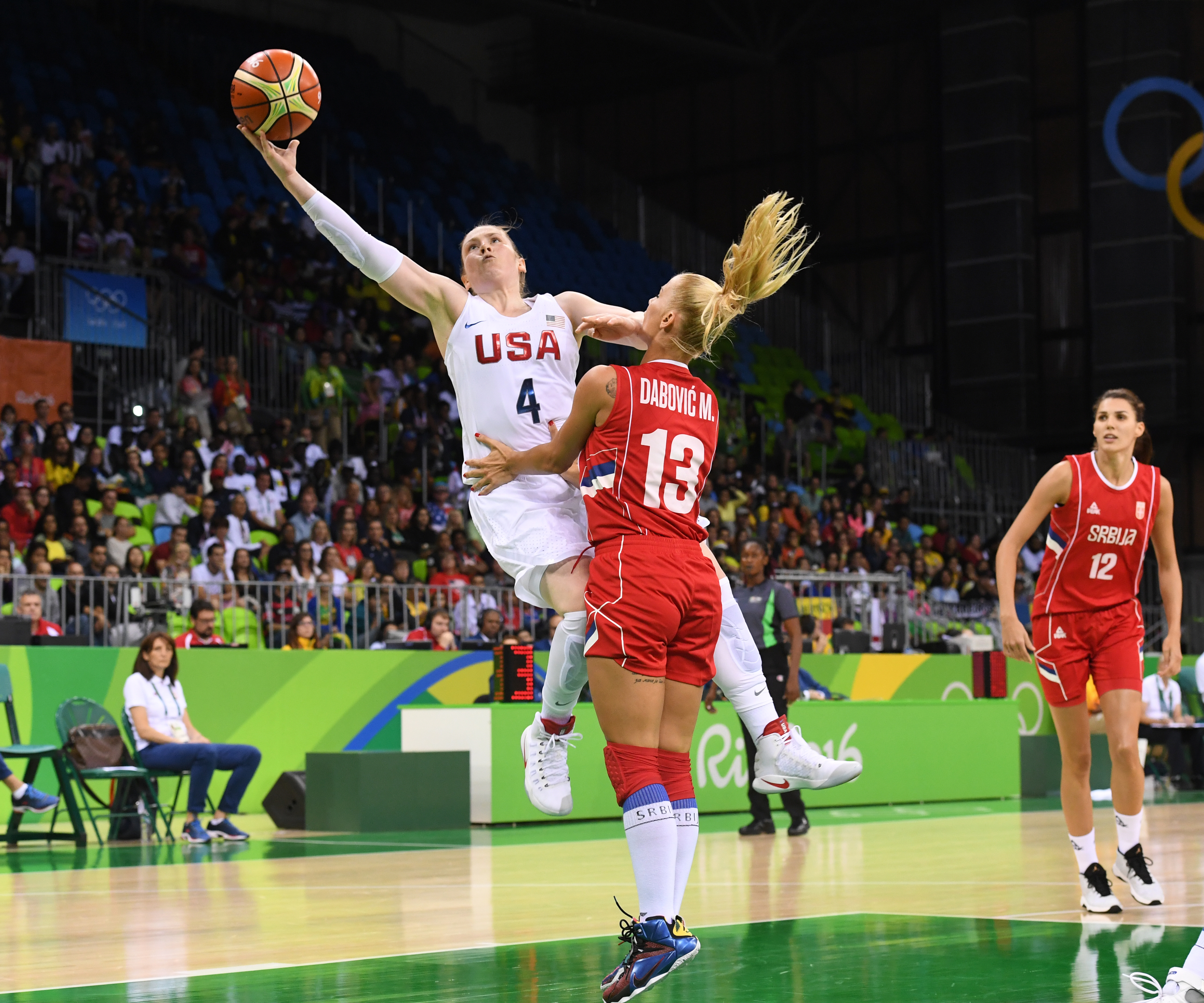 Big 1st Half Leads U.S. Past Serbia, Move To 3-0 In Brazil